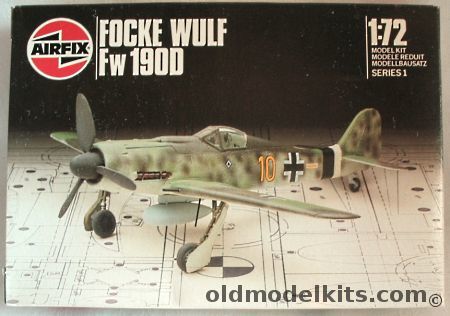 Airfix 1/72 Focke-Wulf FW-190D - IV (Sturm)/JG3 Prenzlau Lt. Oscar Romm 92 Victories or 6th Staffel II Gruppe JG 26 Nordhorn 1945, 01064 plastic model kit